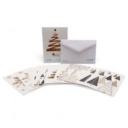 Estuche de 10 tarjetas navideñas GOLD